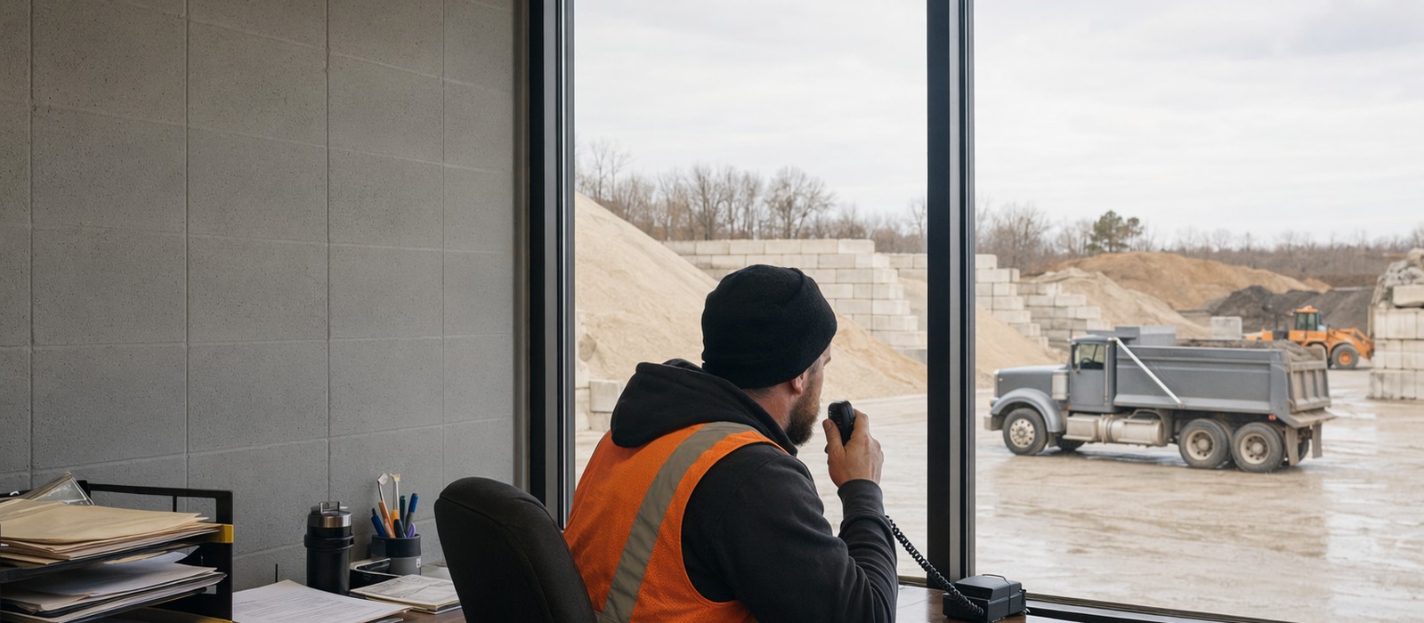Laney Corporation office and dispatch team coordinating deliveries across the Baltimore-Washington corridor